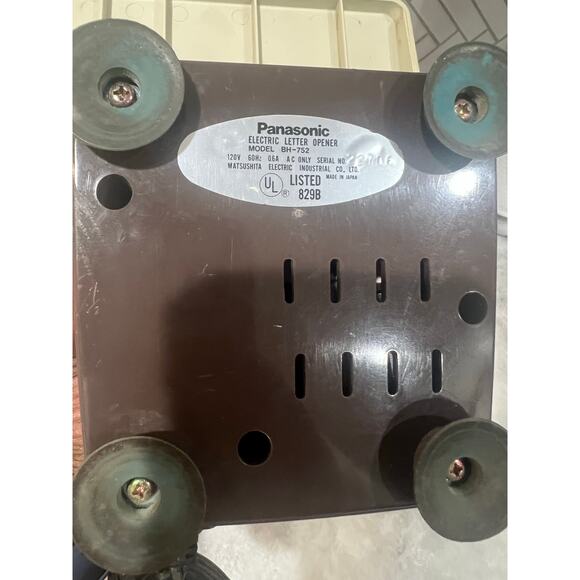 Panasonic BH-752 Electric Letter Opener Vintage Japan Auto Feed Tested Works - Picture 9 of 9